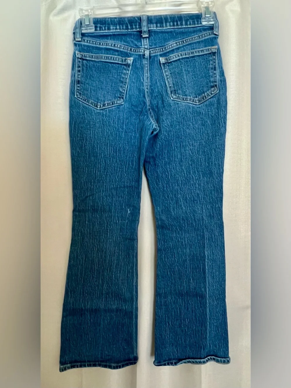 Old Navy Girls Size 10 High Rise Flare Jeans Medium Wash Adjustable Waist
